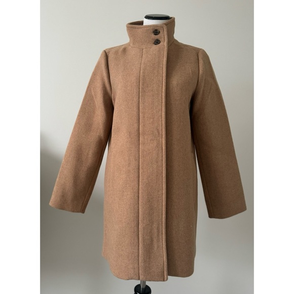 J.Crew Factory Button-Neck City Coat - Picture 7 of 11
